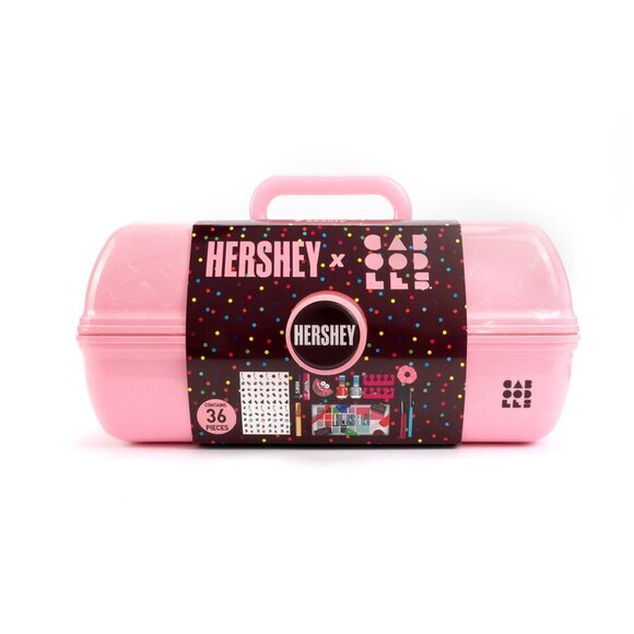 Hershey x Caboodle Limited Edition Beauty Kit 36 Piece Cosmetic Carrying Case - Picture 1 of 7